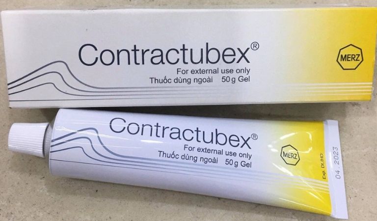 Contractubex giúp xóa mờ các vết sẹo thâm, làm phẳng sẹo lồi rất hiệu quả