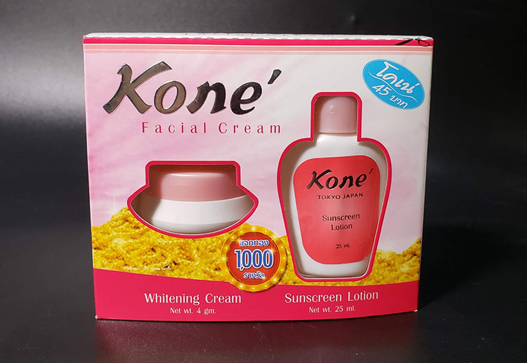 Bộ sản phẩm Kone là dòng sản phẩm đặc trị nám khá nổi tiếng