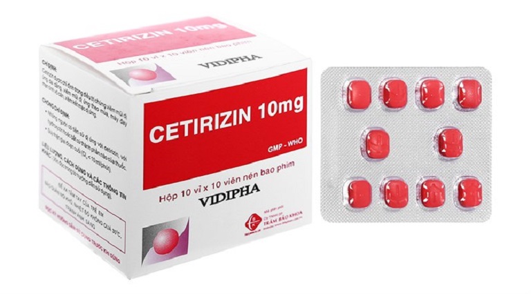 Cetirizine là thuốc trị bệnh chàm do dị ứng hoặc nhiễm chất dị nguyên